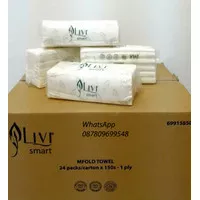 Tissue Hand Towel Tissue Sapu Tangan Livi - Smart (1 dus isi 24 pak)