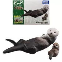 Miniatur Hewan Berang Berang Takara Tomy Tomica Ania AS-15 Sea Otter