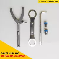 Paket Kunci CVT Motor Matic Honda Treker, Kunci Kanvas, Kunci Pully