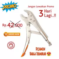 Tang Buaya Jepit Chrome Locking Piler Gagang Besi 10 inch