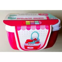 Makassar - Mainan Anak Mini MakeUp Fashion Dresser Playset Box Premium