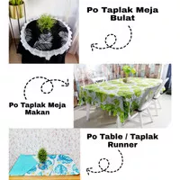 Custom PO Taplak meja makan / Table runner / Taplak bulat