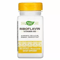 Nature`s Natures Way Vitamin B2 100 mg 100 Caps / Suplemen Riboflavin