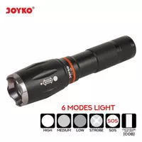 LED Flashlight Senter LED Joyko FL-86 FL86 Dengan Magnet Bagian Ujung