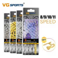 Chain Rantai Sepeda VG Sports Half Hollow 8 Speed 116 Link Gold