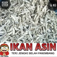 Ikan Asin TERI JENGKI / KACANG / BELAH 250 gr cap BAGAN SIAPI API