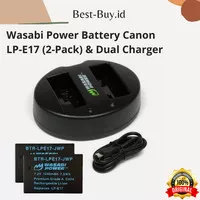 Wasabi Power Battery Canon LP-E17 (2-Pack) & Dual Charger