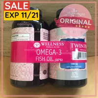 Wellness Omega 3 Fish Oil 1000mg (375) x 2 Botol