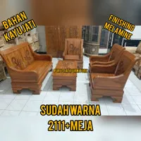 Kursi Tamu Kayu Jati Model Semut Set Meja Tamu Sofa Minimalis Murah