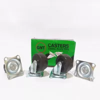 Roda Caster GNT 50mm Gepeng - Roda karet 2 inch GNT