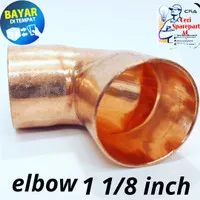 Elbow knee pipa tembaga AC 1 1/8 inch 90°