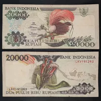 Uang Kuno 20000 Rupiah Cendrawasih Tahun 1995
