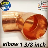 Elbow knee pipa tembaga AC 1 3/8 inch 90°