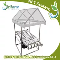 Paket Tanam NFT 50 Lubang Tanam Horizontal dengan Mini Greenhouse