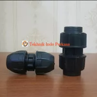 Socket Pipa HDPE 3/4" Inch ( 25mm ) / Straight Coupler HDPE