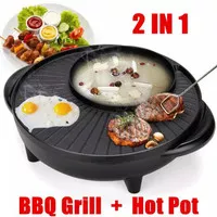 Panci Hotpot BBQ 2IN1 - Panci Shabu-Shabu - Panci Suki Grill