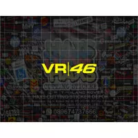 Cutting Sticker Valentino Rossi VR 46 Untuk Helm