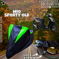 Cover Motor MIO SPORTY OLD Hitam HIJAU Sarung Mio WATERPROOF