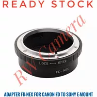Adapter FD-Nex Lensa Canon FD To Sony E Mount A6000 A7