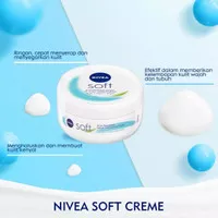 Nivea Soft Creme Jar 50ml Krim Pelembab Dengan Vit. E dan Jojoba Oil