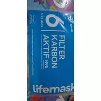 Tomo lifemask / Masker Tomo / Refill filter anti polusi 6pack