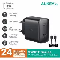 Wall Charger Aukey PA F1 18W Ultra Compact with PD 500478 Original