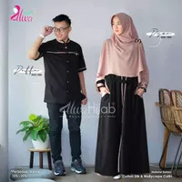 Maxi Dress Busana Muslim Wanita Jubah Cewek Muslimah Formal Original - Hitam