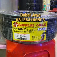 Kabel NYYHY atau NYMHY 4x2.5 mm Hitam Permeter supreme,metal,kabelindo