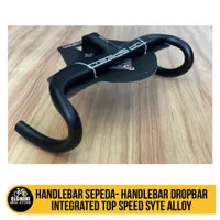 Handlebar sepeda- Handlebar Dropbar Integrated Top speed Syte Alloy