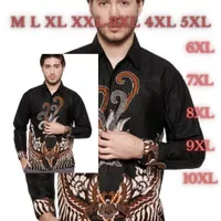 Baju Muslim Pria Lengan Panjang Hitam Baju Koko Batik Panther Wakandae