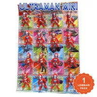 Mainan Figure Ultraman mini LEMBARAN isi 16 pcs - ULTRAMAN MINI Lembar