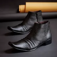 SEPATU PRIA CLARKS PANTOFEL ZIPPER KULIT ASLI / FREE KAOS KAKI