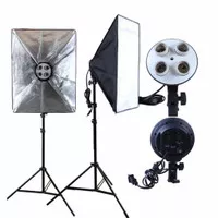 paket studio foto light stand 2m e27
