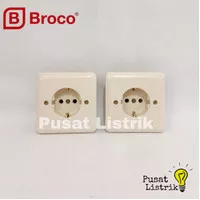 IB Stop Kontak Arde 5511U New Gee Broco Socket Outlet Inbow Cream