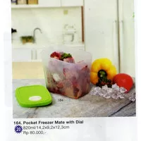 tupperware pocket freezermate with dial hijau - pocket freezer mate