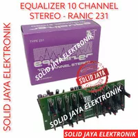 KIT EQUALIZER 10 CHANNEL EKUALISER EQUALISER 10 CHANEL RANIC 231