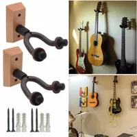 Wall stand gitar dinding Wood/gantungan gitar kayu