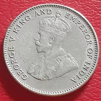 Uang Koin Perak Kuno 10 Cents Straits Settlements Tahun 1927 a2 Silver