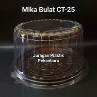 Mika Plastik Bulat CT-25 / Wadah Tray Kue Tart Tumpeng Bolu CT 25 cm