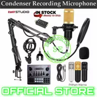 paket mic condenser bm 800 soundcard v10 youtuber bigo live recording