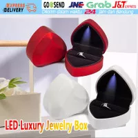 kotak cincin Kreatif Bentuk hati led kotak cincin hati box cincin hati