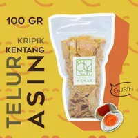 Kripik Kentang Telur Asin/ Salted Egg Potato Chips Homemade 100 gr