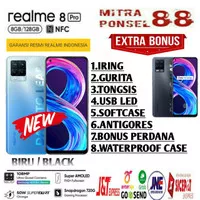 REALME 8 PRO RAM 8/128GB NFC GARANSI RESMI REALME INDONESIA