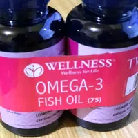 Wellness Omega 3 Fish Oil 1000mg BPOM isi 75 Minyak ikan Buy 1 Free 1