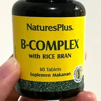 Natures Plus B Complex 60 with rice bran / nature`s vitamin b komplek