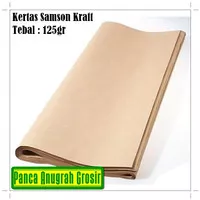 Kertas Samson Kraft / Kertas Paper Bag / Kertas Packing Plano 125 gr