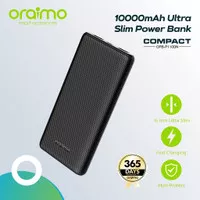 ORAIMO COMPACT 10000MAH ULTRA SLIM POWERBANK OPB-P110D FAST CHARGING - Hitam