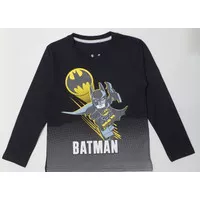 Grosir KAOS LENGAN PANJANG Anak Karakter BATMAN LEGO HITAM 7-10 -PANDA