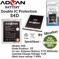 Battery ADVAN S4D Double IC Protection High Quality