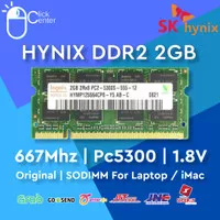 RAM LAPTOP HYNIX DDR2 2GB PC 5300 / 667 Mhz SODIMM 1.8V 2 GB DDR 2 ORI